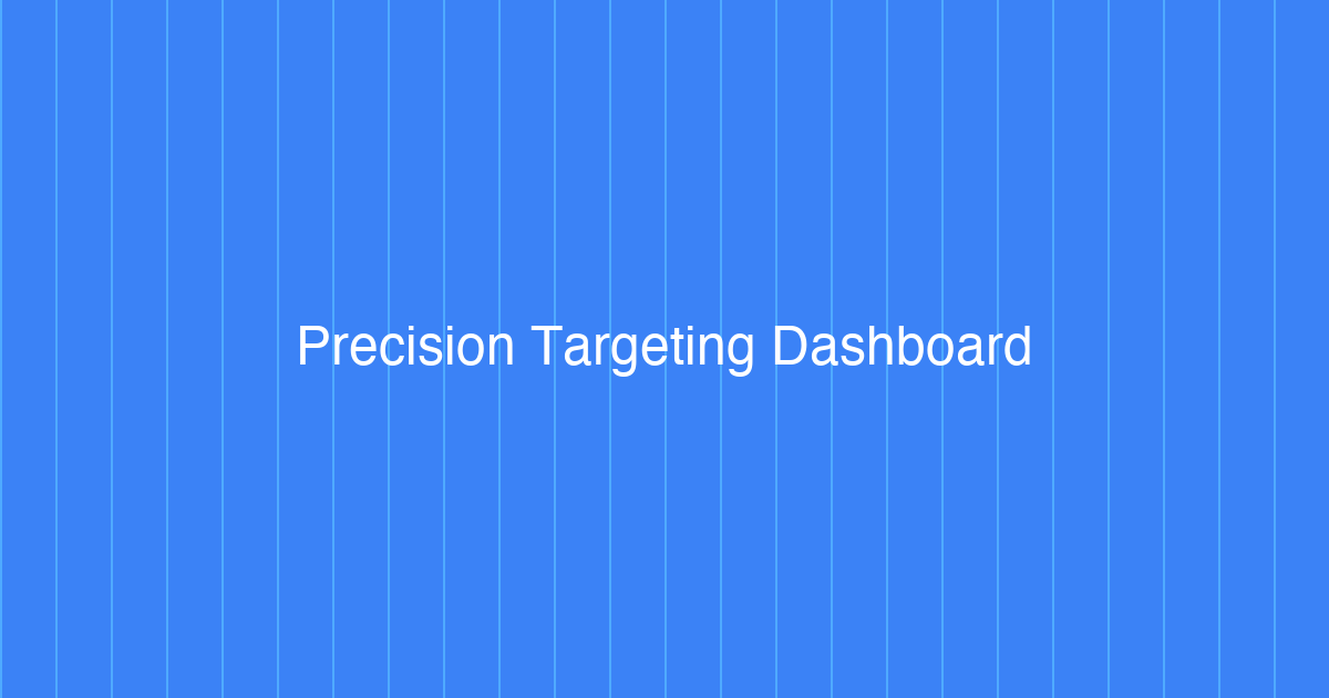 Precision targeting dashboard showing micro-segmented prospect lists